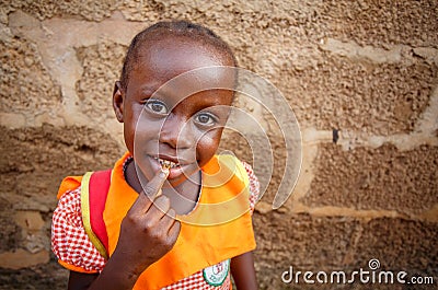 Ghana girl with smile face