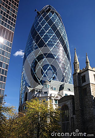 The Gherkin Building in London