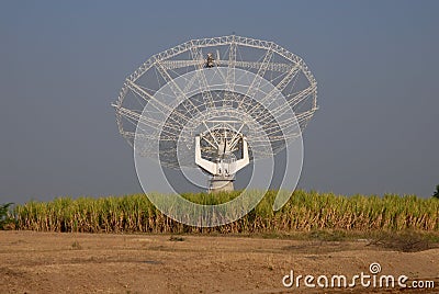 Giant Meter-wave Radio Telescope, GMRT, India.