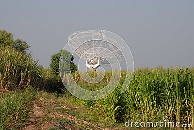 Giant Meter-wave Radio Telescope, GMRT, India.