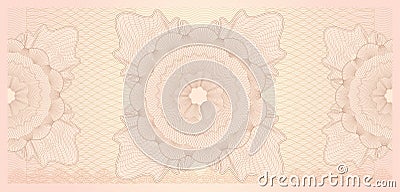 Gift certificate (Voucher) template. Pattern