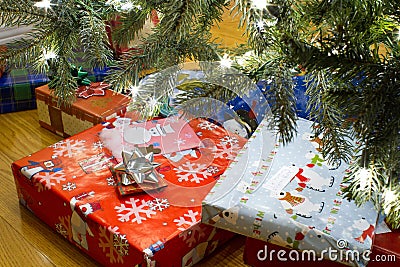 Gifts under Christmas Tree