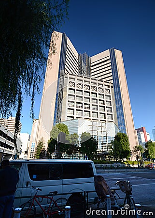 GINZA, JAPAN - NOV 26 : Modern building in Ginza area on Novembe