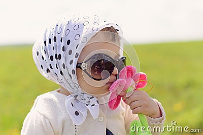 Girl and Flower