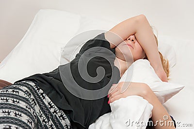 Girl having Trouble Sleeping