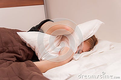 Girl having Trouble Sleeping