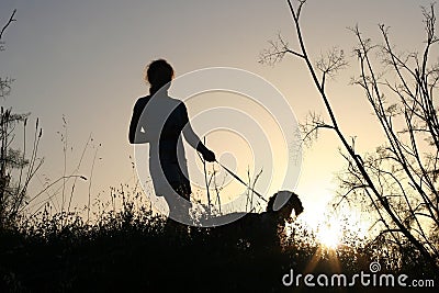 Girl and her dog