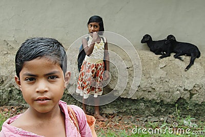 Girl in rural India