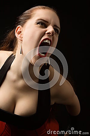 Girl screaming