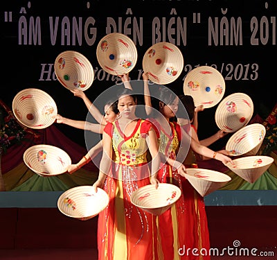 Girl in traditional costume attend cultural festivals