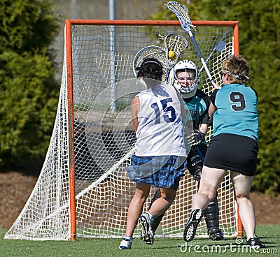 Girls Lacrosse 1st shot