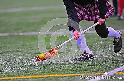 Girls lacrosse ball pick