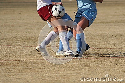 Girls Soccer Game Stock Image - Image: 4642