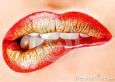 Glamour sexy female lips