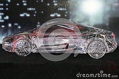 Glass car model