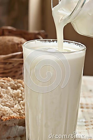 Glass of milk