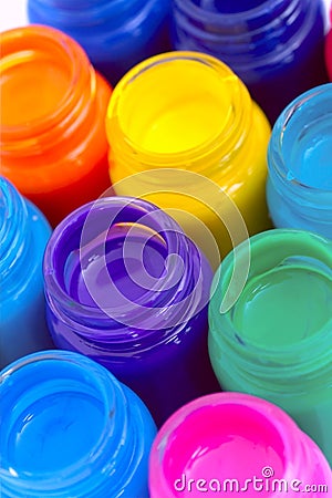 Glass paint pots #3