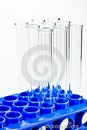 Glass Test Tubes in Rack