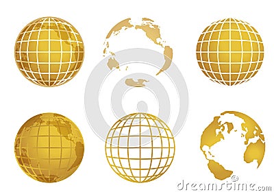 Globe world map