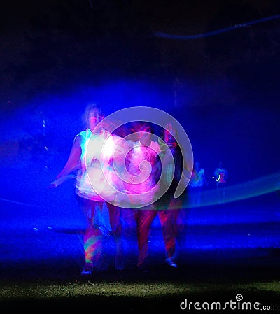 Glow Run Port Elizabeth three ethereal figures