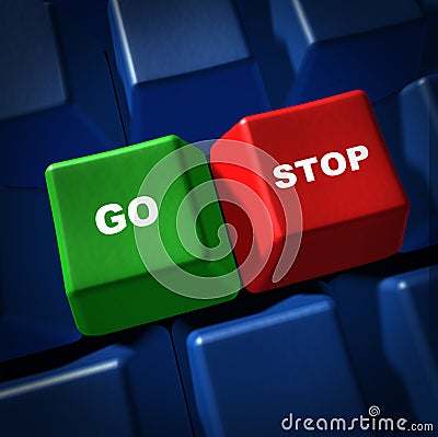 Go stop green red light computer keyboard key IT s