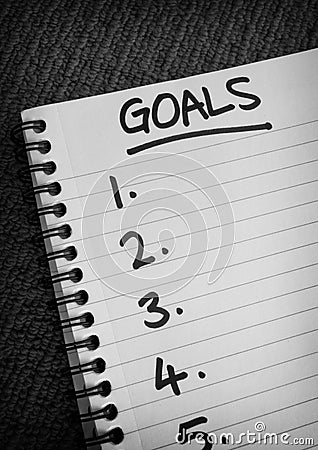 Goals List Spiral Notebook