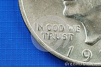 In God We Trust from the dollar coin