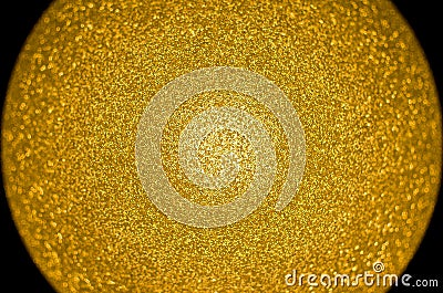 Gold Colored Sphere Centered