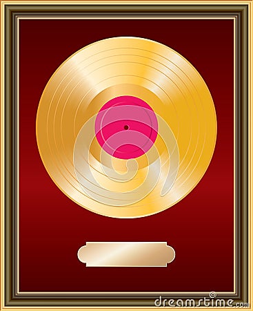 Gold LP frame