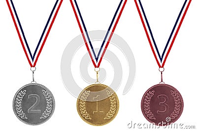 Gold Silver & Bronze Medals