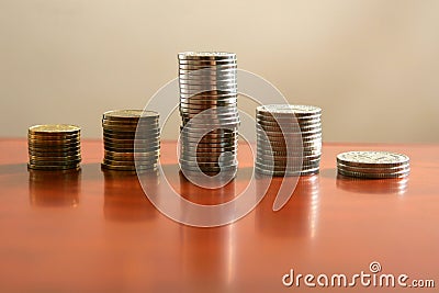 Gold and silver coins