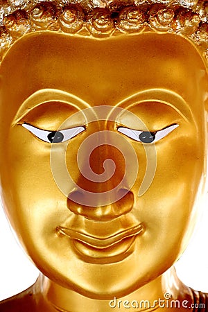 Golden Buddha face