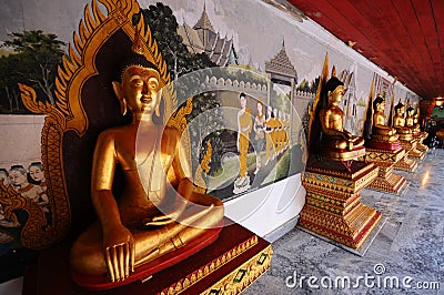 Golden buddha statue , Chiangmai , Thailand