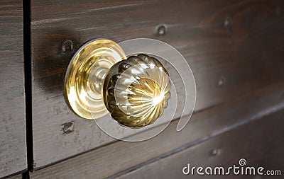 Golden door knob