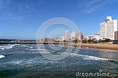 Golden Mile Beachfront In Durban South Africa
