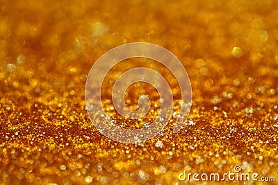 Golden pearly glitter sparkles background
