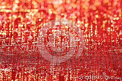 Golden red glitter sparkles background