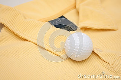 Golf Ball and Polo Shirt