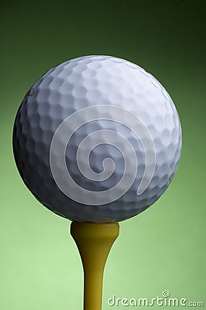 Golf ball and tee