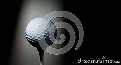 Golf ball on tee