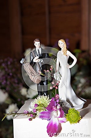 Golf Wedding Cake Toppers