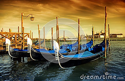 Gondola Parking, Venice, Italy