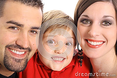 Beautiful Family Portrait Angle Royalty Free Sto