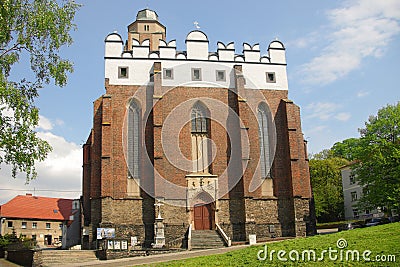 Gothic church with baroque add-ons, Paczkow, Polan