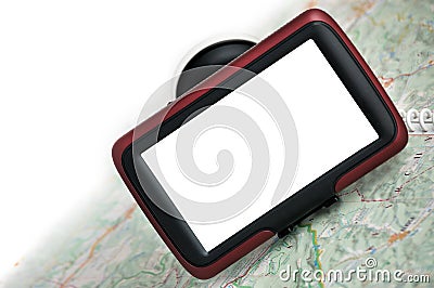 GPS navigation with map