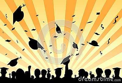 Graduation day party by students