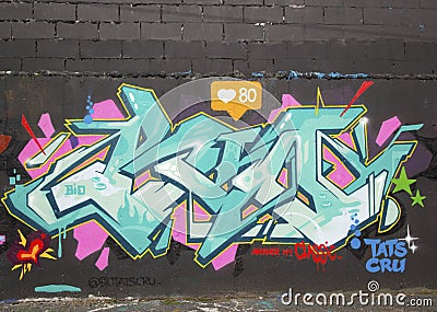 Graffiti at East Williamsburg neighborhood in Brooklyn, New York