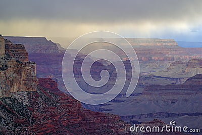 Grand Canyon in storm