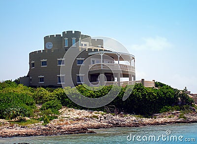 Grand castle style home on Grand Cayman