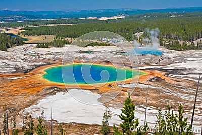 Grand Prismatic Spring in Yellowstone National Park